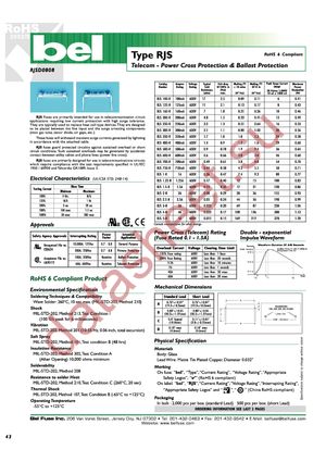 RJS 750-R SHORT datasheet  